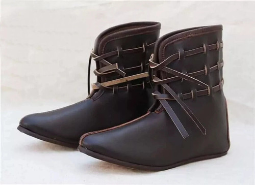 Mittelalter 100 leder schuhe - leder,
