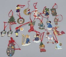 21x ZINNFIGUREN ZINNANHÄNGER WEIHNACHTEN KÜHN SCHWEIZER