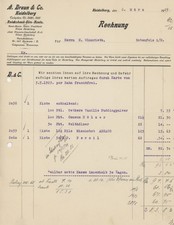 Rechnung Heidelberg Braun Puddingpulver Hölzer Welthölzer Winzrieth 1929
