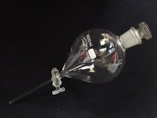 Scheidetrichter Tropftrichter 1000ml 1l Birnenform mit Glasstopfen Neu