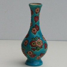 Keramikvase türkis-bunt