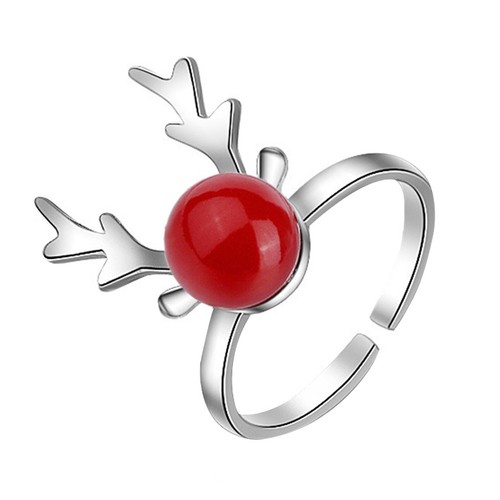 1pc mini geweih ring - 1pc, -ring