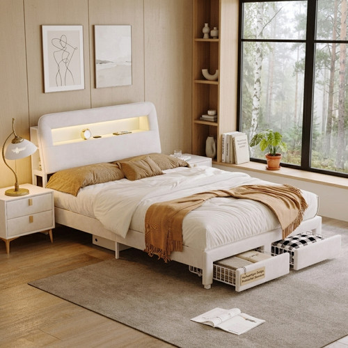 Bett 140x200cm polsterbett - 140x200cm,