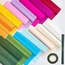 Krepppapier Set 14 Rollen bunt