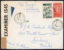 Marokko Zensurbrief 2. WK via