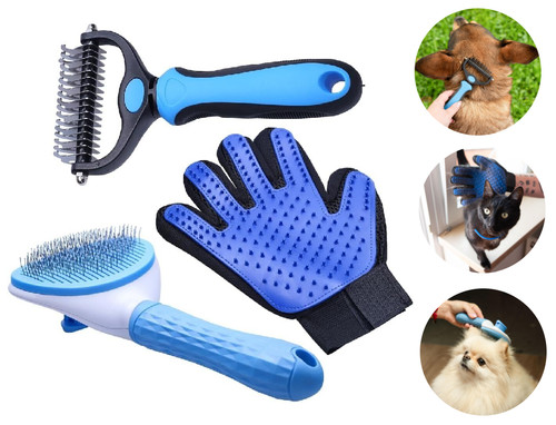 Ein set handschuhe für hunde - ein,