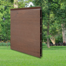 MUSTER WPC Sichtschutz Zaun Steckzaun Garten System chocolate anthrazit mix