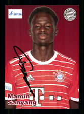 Mamin Sanyang Autogrammkarte Bayern München Amateure 2022-23 Original Signiert