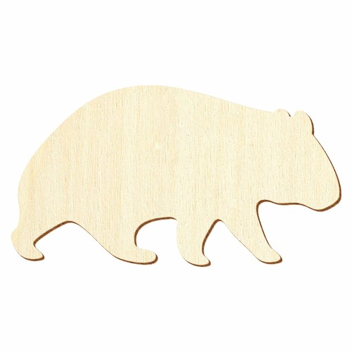 Holz wombat deko - -, basteln