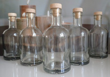 5x Leere Glas Flaschen Glasflasche mit Korken Öl Essig Schnaps Likör Saft 0,5L