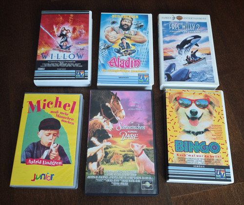 Vhs kinder familie bingo - 6x,