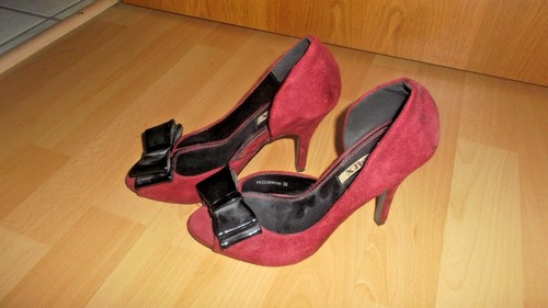 Neu pumps weinrot mit - ,