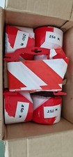 Absperrband 250m Rolle Rollen rot weiß Flatterband Warnband Sperrband 