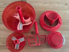 Tupperware Turbo-Chef und SuperSonic Zerkleinerer in rot / 2 Größen
