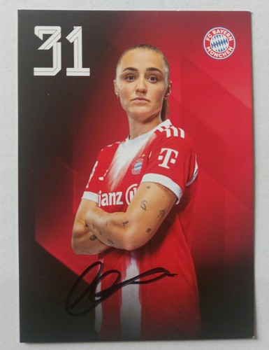 Georgia stanway autogrammkarte - georgia,