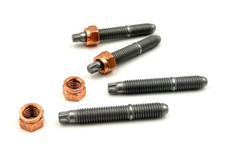 1 St. Stehbolzen M8x57 (M8x55, M8x50) 8.8  Zi-Ni +Kupfermutter M8 SW12 Thermag