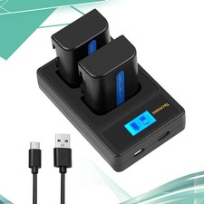 2X NP-FM50 FM55H Akku+Ladegerät Für Sony Cyber-shot DSC-F707 DSC-F717 DSC-F828