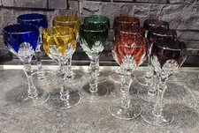 12 Stück Überfang Gläser