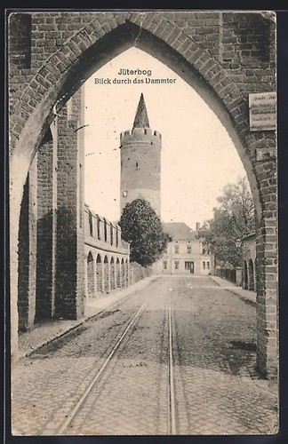 Ansichtskarte jüterbog blick - ansichtskarte, jüterbog,