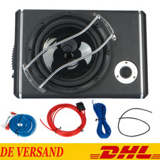 10" 1200 Watt Untersitz-Aktiv-Subwoofer + Kabelset Auto Verstärker Lautsprecher
