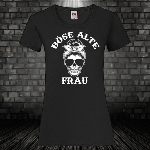 Böse alte frau - t-shirt, fun