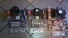3x atx mainboard mit cpu und