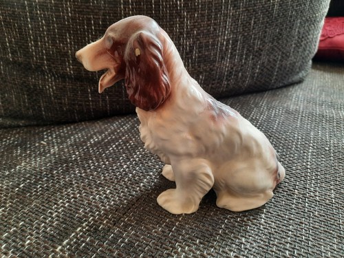 Porzellan hund braun - porzellan,