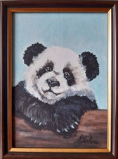 Panda Original Ölgemälde