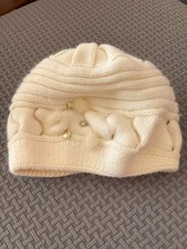 Mütze Damen Schnee Weis