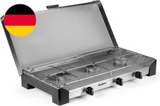 Enders® Campingkocher BRISBANE 3 Z, Gaskocher, 3-Flammig, Aus Edelstahl, Edelsta