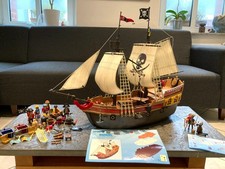 PLAYMOBIL 5135 Piratenschiff mit 6684 Piraten Kapitän und viel Zubehör