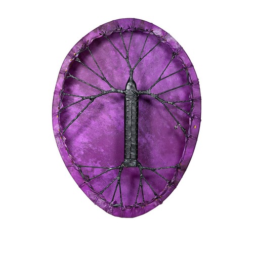 Schamanentrommel lila oval - schamanentrommel,