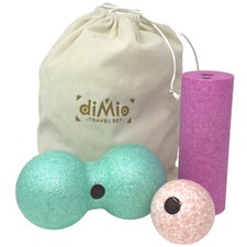4-Tlg. diMio Mini-Faszien Travel-Set Massagerolle Faszien Rolle Physiotherapie 