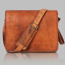 Umhängetasche Schultertasche Messenger Handtasche Damen Echtleder Vintage