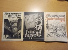 3x Heimatkalender Sudetenland Egerland Böhmerwald Erzgebirge Böhmen Eger Saaz