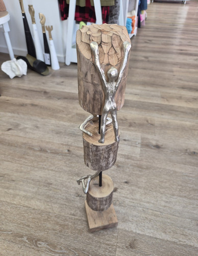 Holz metall skulptur figur - holz-metall,