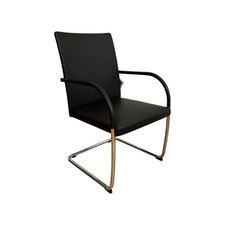 Walter Knoll Freischwinger George 1572 Leder Congress 251 Black Schwarz 