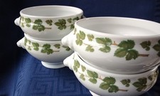 HUTSCHENREUTHER Maria Theresia "Weinlaub" 4 Löwenkopf-Terrinen,  1. Wahl