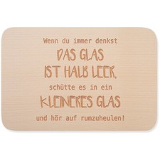 Du denkst Glas ist halb leer