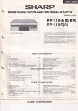 Service Manual-Anleitung für Sharp RP-116 