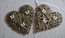 2 Stück! Weidenherz Dekoherz