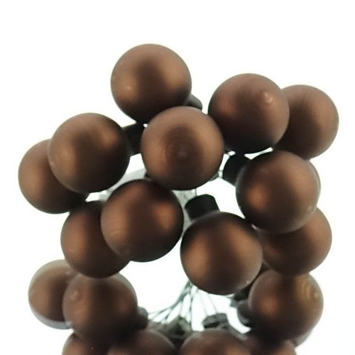Mini weihnachtskugeln espresso - mini-weihnachtskugeln,