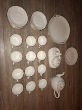 Villeroy & Boch HEINRICH Louisenburg Gold Service 32 teilig Teekanne Tassen*TOP*