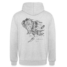 Der Herr Der Ringe Rückenprint Mittelerde-Karte Unisex Hoodie