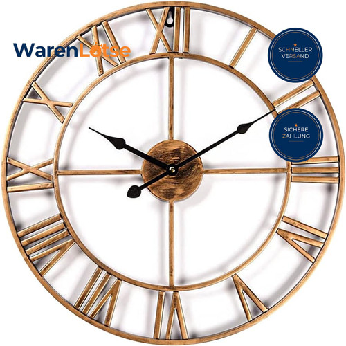 Wanduhr metall skelett - metall,