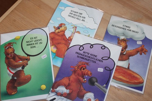Grußkarten konvolut alf - konvolut,