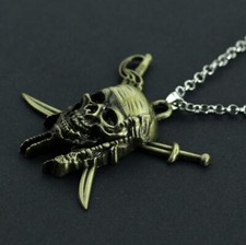 Fluch der Karibik " JACK SPARROW " Kette mit Anhänger,kupfer,Unisex (S2/F15)