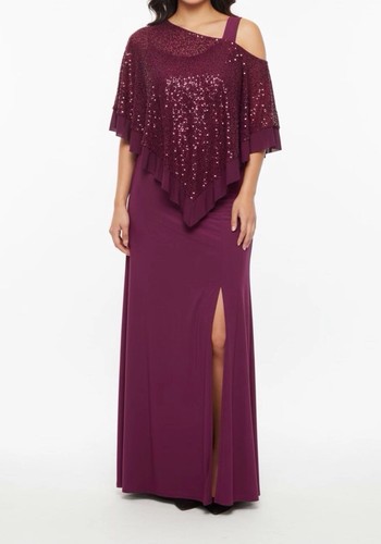 Abendkleid 42 bordeaux - abendkleid,