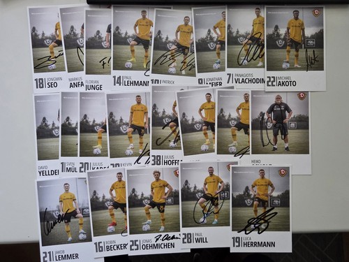 Dynamo dresden autogrammkarten - dresden,