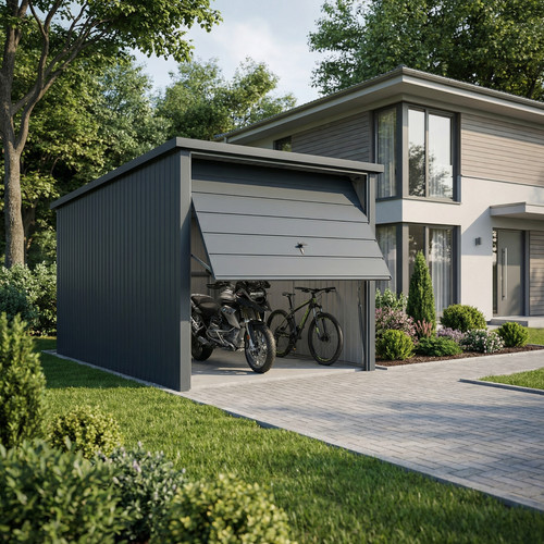 Motorrad garage 2x3m - motorrad, metall